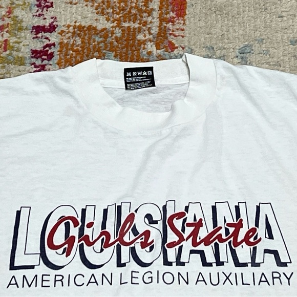 Vintage Sports 90s Louisiana Girls State American Legion 1990 Tee Tshirt - Picture 2 of 4